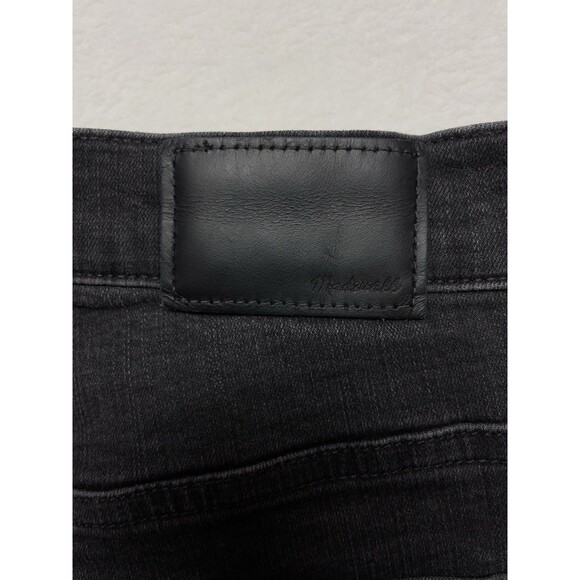 Madewell 10” High Rise Skinny Jeans Raw Hem Women’s Size 28 Exposed Button Fly - Picture 8 of 10